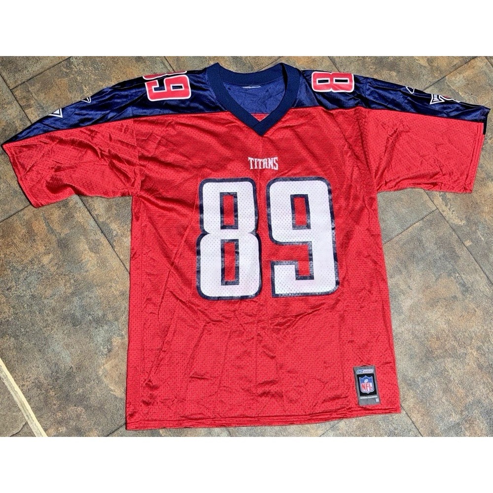 Tennessee Titans - Frank Wycheck throwback VTG red alternate | Adult Med.
